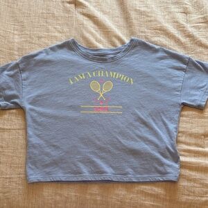 Athletic Works Light Blue Boxy Tee Girls Size Small